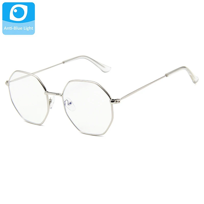 

Anti Blue Light Glasses Men Eyewear Women Retro Eye Glasses Metal Frame Female Clear Lens Spectacles Eyepiece Unisex Shades Male