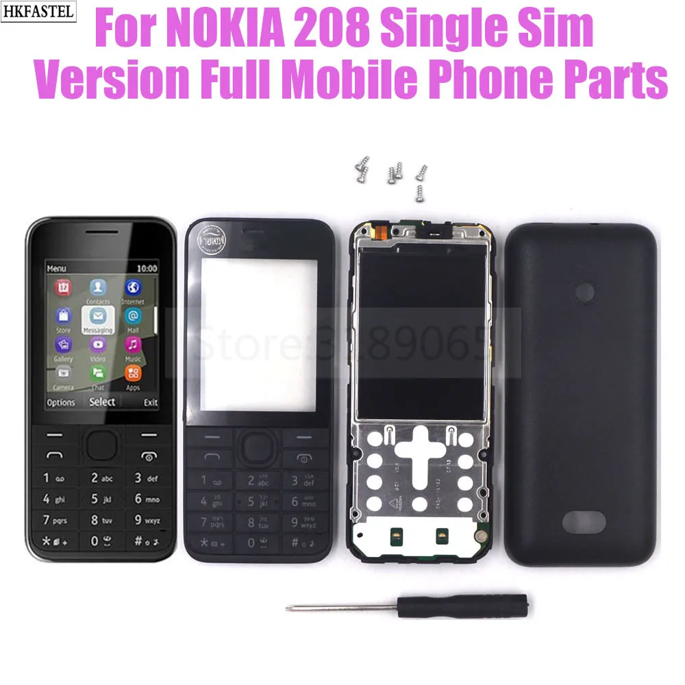 Для Nokia 208 односим Версия Мобильный телефон материнская плата с полным корпусом
