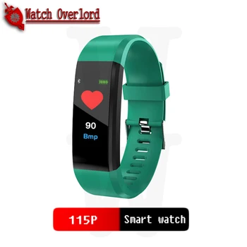 

Smart Bracelet Watch for Men Women 115 Plus Smart Wristband Fitness Tracker Pressure Sport Watch Heart Rate Monitor Band A2