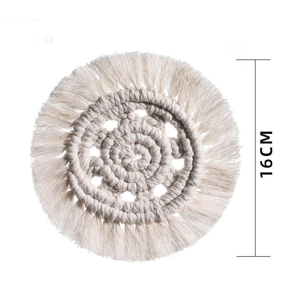 Подставки для напитков макраме ручной работы богемная подставка обеденного