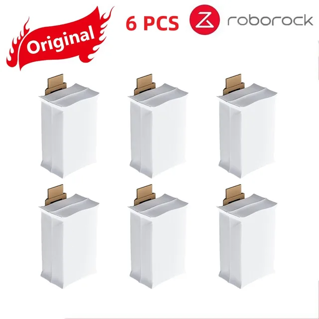 Original Roborock S7 Parts of Washable Filter Main Brush Mop Cloth Side Brush Dust Bag Bracket Robot Vacuum Cleaner Accessories Dust bag X6