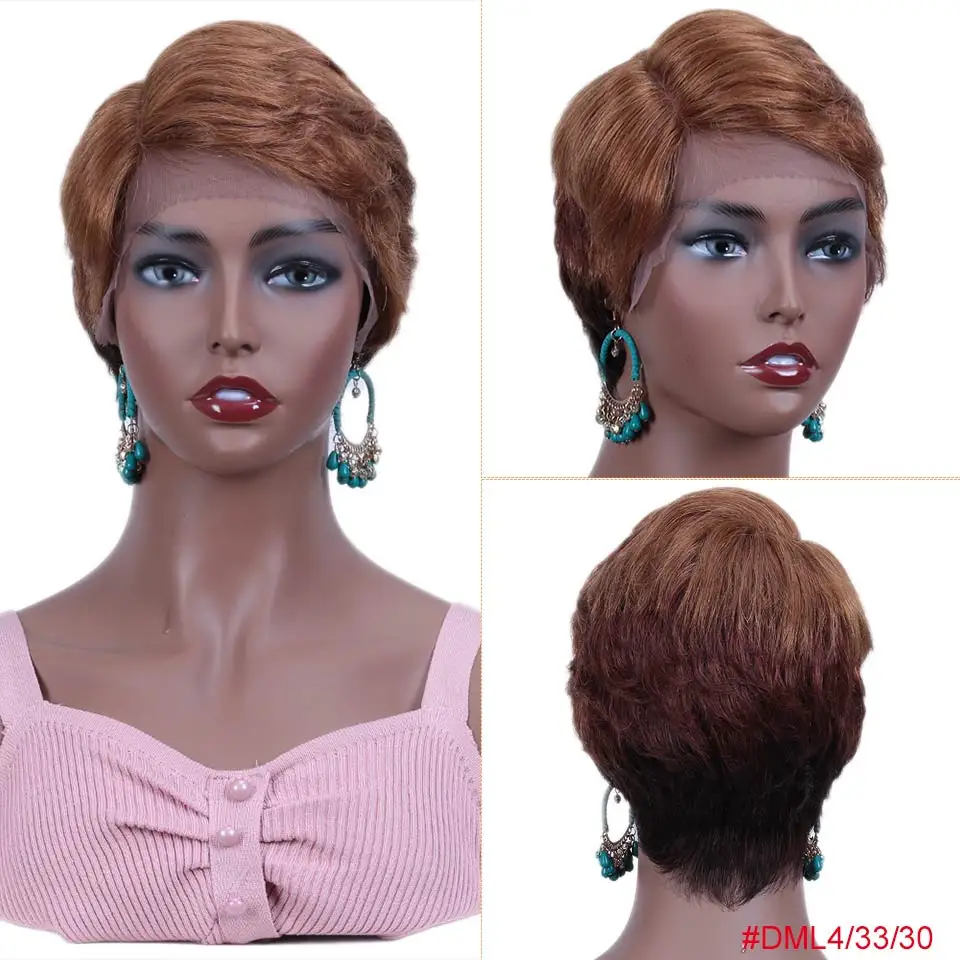 WH LACE ALL F ZONA Rebecca, парики из человеческих волос на кружеве для черных женщин, прямые, Омбре, короткий Боб, парик, предварительно сорванный, 613 блонд, розовый, синий, бордовый, 99J - Цвет волос: WH LACE ALL F ZONA