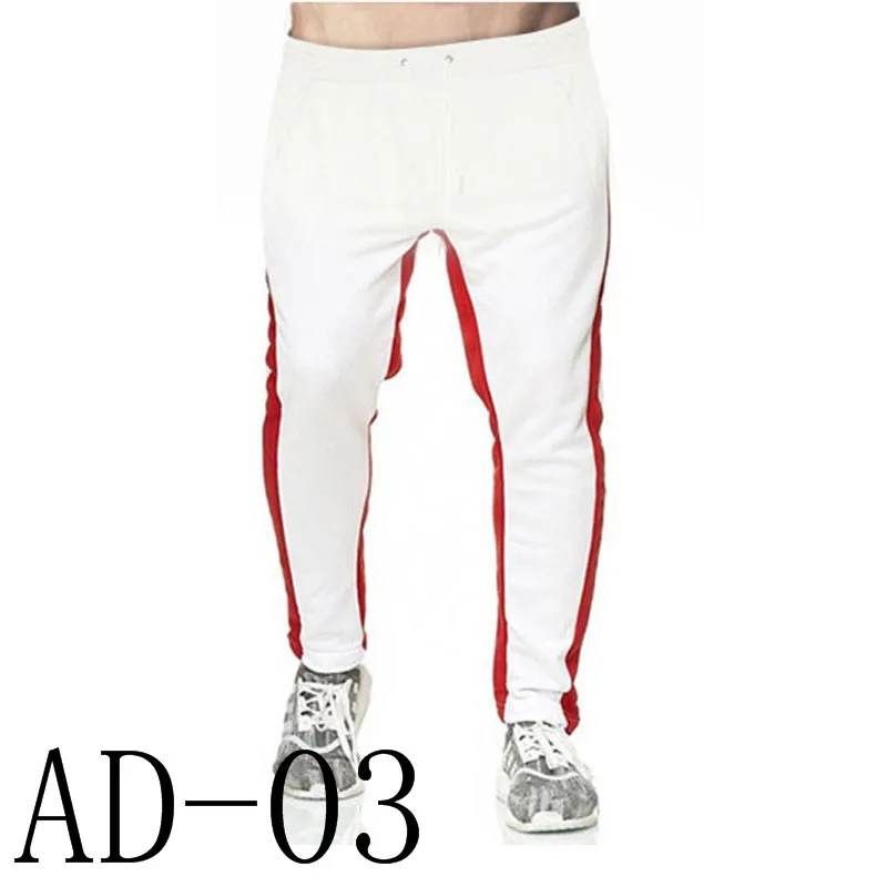 Камуфляж мужские повседневные штаны спортивные Леггинсы для фитнеса штаны для бега спортивные брюки, штаны для бега - Цвет: Белый