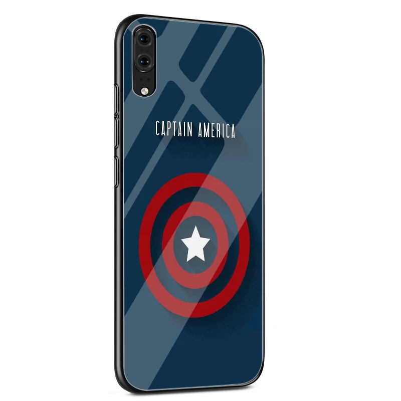 Стеклянный чехол для huawei P30 P20 P10 Y9 Y6 mate 20 Pro Lite P Smart Honor 7A 8X9 10 Крышка DC Marvel логотип