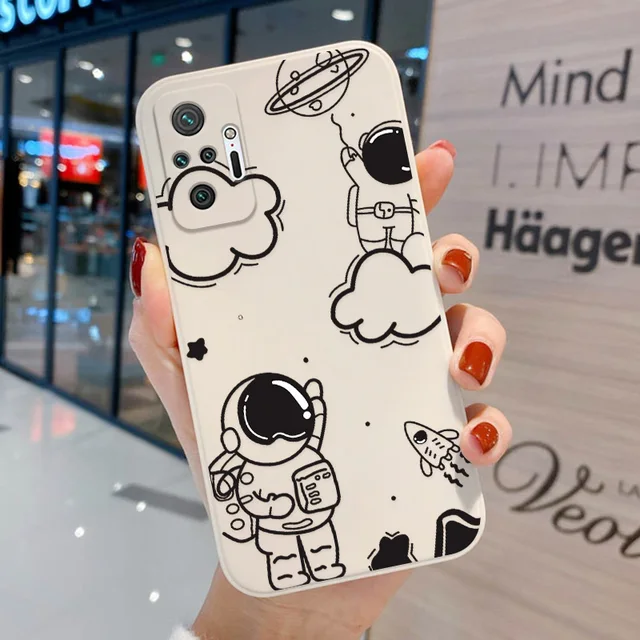 Poco X3 Pro Case Astronaut Soft Case For Xiaomi Redmi Note 10 9 Pro 8 Case Note9 Pro 11 9S 10S Little X3 9 T 9C NFC 9T 9A Cover OA53