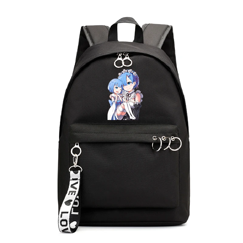 Re: Zero школьные рюкзаки, сумки с аниме принтом, рюкзак для девочек, рюкзак для подростков, девочек Mochila Feminina