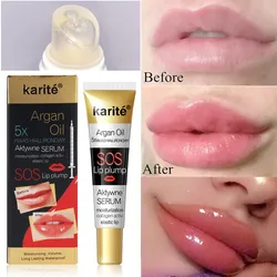Instant Volumising Lip Plumper Collagen Lip Plumping Gloss Moisturizing Repair Lip Fine Lines Lips Enhancer Essence Cosmetics