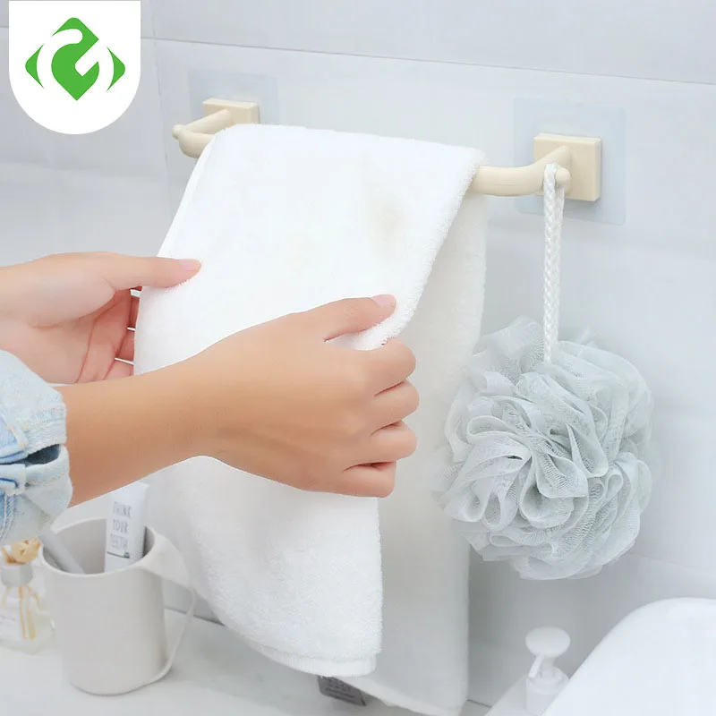 GUANYAO Viscose type plastic towel bar not damage the wall multi-purpose bathroom storage rack hand towel holder hanger