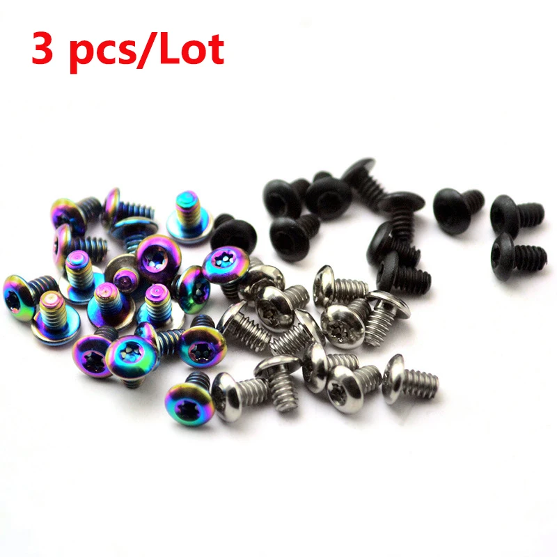 

3 Pcs/Set Titanium Alloy 4-40 T8 Torx Screws For Steel Flame Flashlight Back Clip BOSS OKLUMA Barrel Flashligh MCG Jeff Hanko