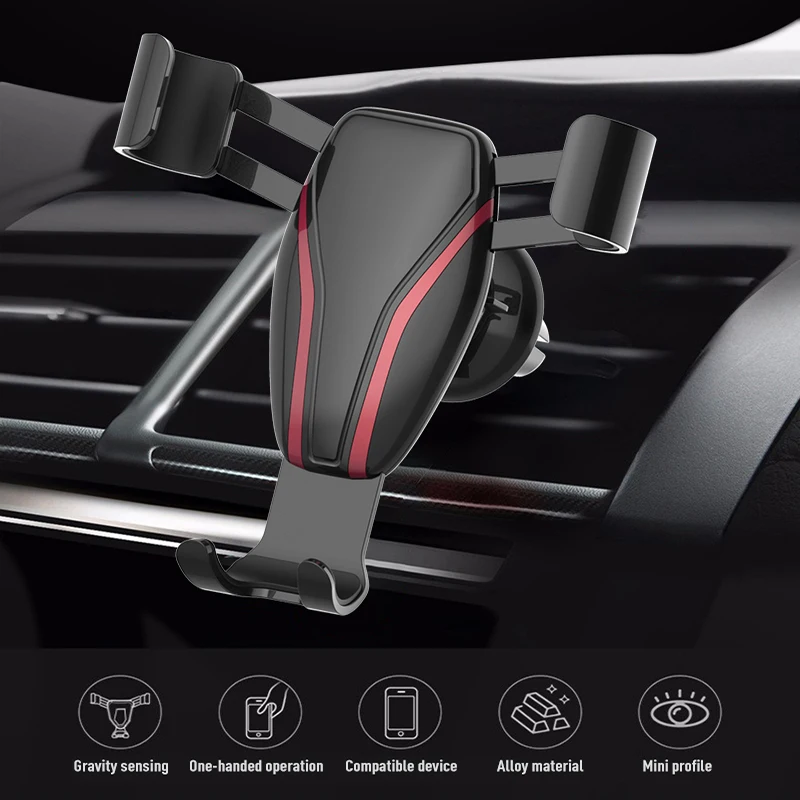 

Automatic Air Vent in Car Mobile Phone Holder Stand For iPhone 11 7 8 X XR Huawei Mate 10 Lite Samsung Xiaomi Samrtphone Bracket