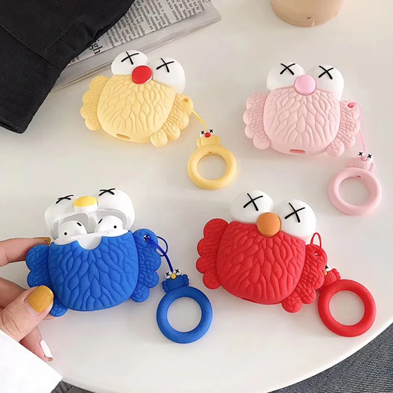 

Cute Cartoon Case For Apple AirPods Case Bluetooth Wireless Earphone Silicone Charging Headphones Funda for Airpods 2 Cover 1:1