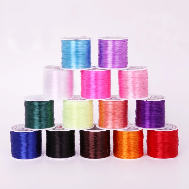 

Dia 0.7mm 60m/Roll Nylon Round Crystal Elastic Beading Wire Cord Thread Stretch String For Bracelet Jewelry Accessories DIY