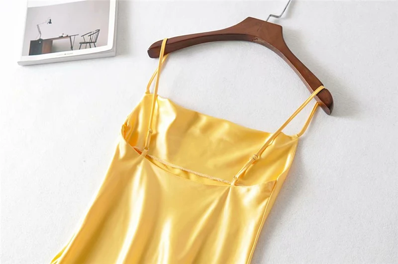 Vintage chic women sleeveless beach strapless mini dresses Ladies Summer satin happie dress vestidos