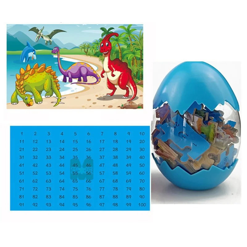 60 шт. детские игрушки динозавры яйца 3D деревянные игрушки-паззлы Животные головоломки обучающие игрушки для детей дети ребенок подарок для тренировок игрушки - Цвет: 1