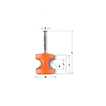 

CMT 754.003.11 Fresa a Mezzo Tondo, Arancio, Grigio