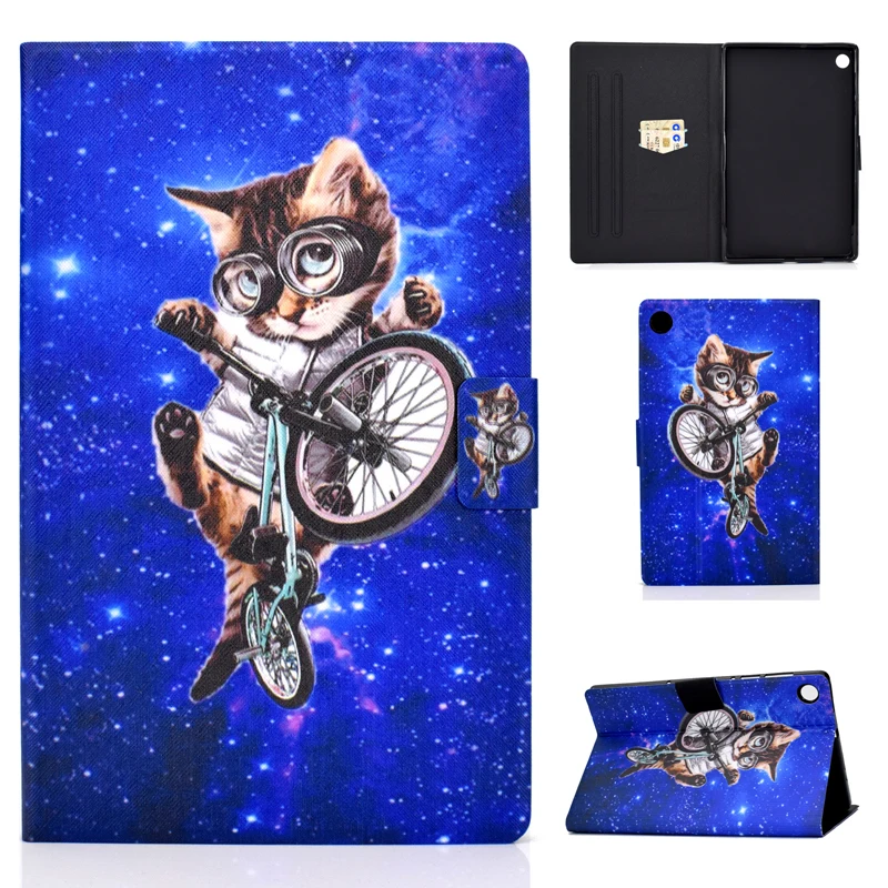 

Cute Animals printed Case For Lenovo Tab M10 FHD Plus TB-X606F TB-X606X 10.3 inch PU Leather Flip Stand Protective Shell