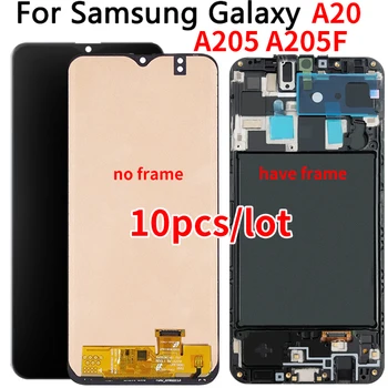 

10pcs/lot For Samsung Galaxy A20 A205 SM-A205F LCD Display Touch Screen Digitizer Replacement for Samsung A205 A205F Lcd screen