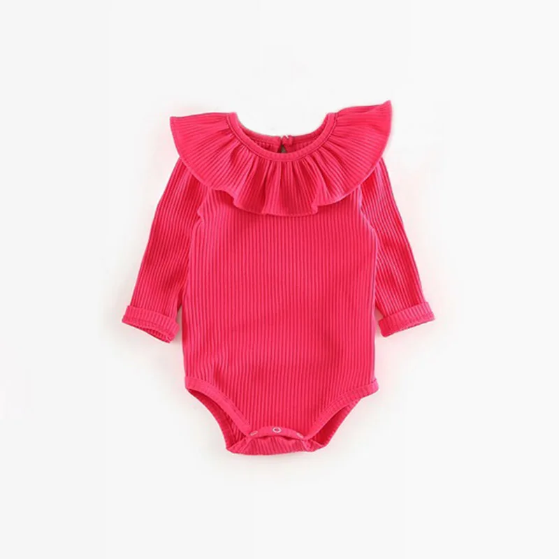 Rose rompers Одежда для новорожденных девочек; хлопковый костюм принцессы с длинными рукавами для малышей; Одежда для младенцев; комбинезоны с крыльями ангела для маленьких девочек; 40 - Цвет: Rose rompers