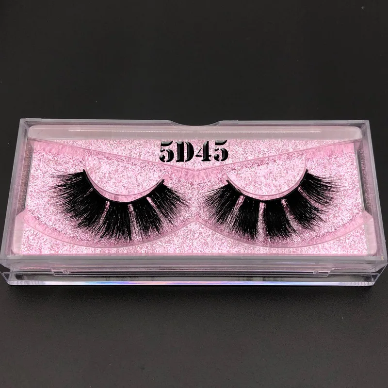 Mikiwi 5d lashes 3D норковые ресницы розовое золото блестящий чехол коробка с собственным логотипом для оптового заказа whalesale - Цвет: 5D45