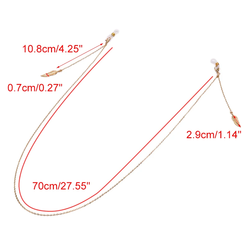 Eyeglass Lanyard Hold Straps Gold Silver Eyewear Fashion Reading Glasses Chain For Women Metal Sunglasses Cords Beaded