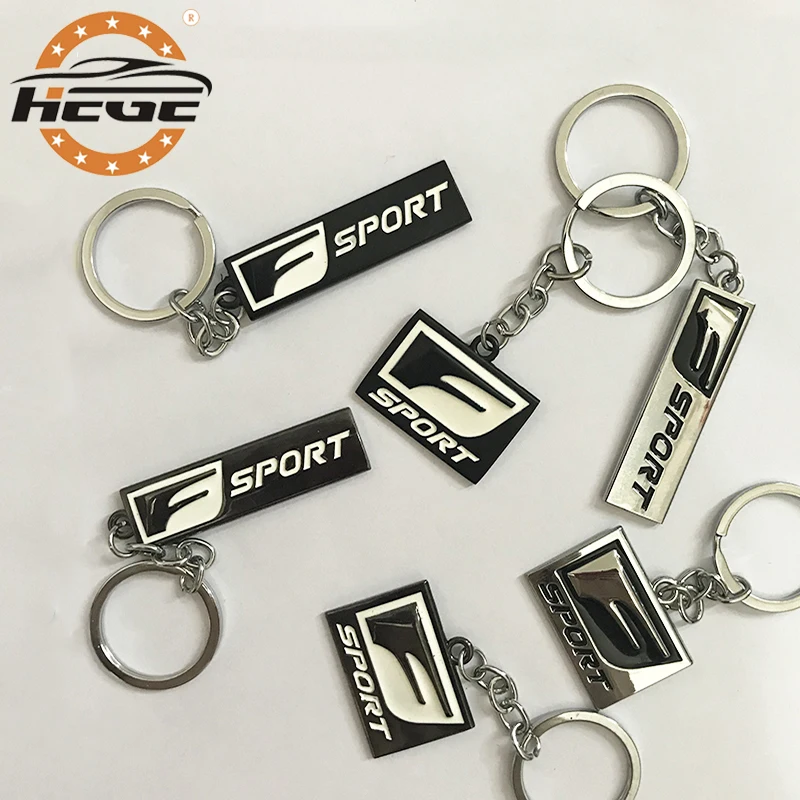 

Car key rings F Sport for Lexus badge is250 nx gx ex rx350 rx300 rx330 gs300 ct200h keychain pendant trinket Car Accessories