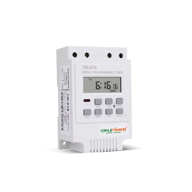 TM616W-4 цифровой электронный таймер 220V 30A Еженедельный Программируемый релейный контроллер
