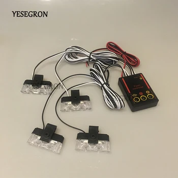 

4x2 LED strobe lights police lights flasher stroboscopes fso auto flash for all cars led fso flash strobe light flashing