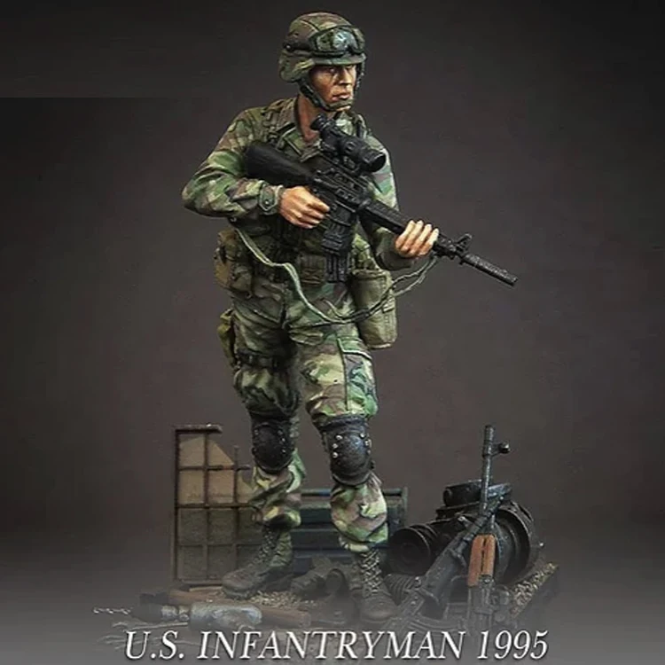 1/35 U.S. Infantryman 1995 Resin Model Soldier GK military themes Unassembled and unpainted kit | Игрушки и хобби