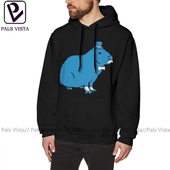 

Capybara Hoodie Sir Capybara Sir Critter Hoodies Over Size Streetwear Hoodies Men Simple Cotton Long-sleeve Pullover Hoodie