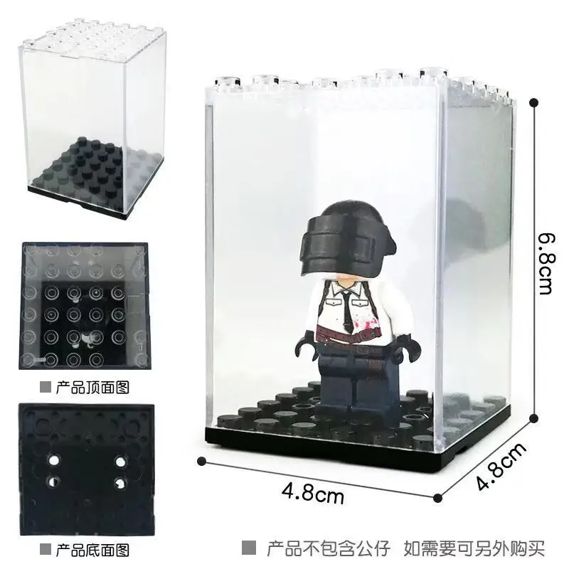 Dubbi DIY building block minifig show box&holder Toys ninjaago Educational Anime Compatible With Brands Baseplate for figures