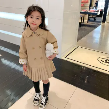 

2020 Girl Autumn Long Jacket Fashion Design Baby Kids Children Coat