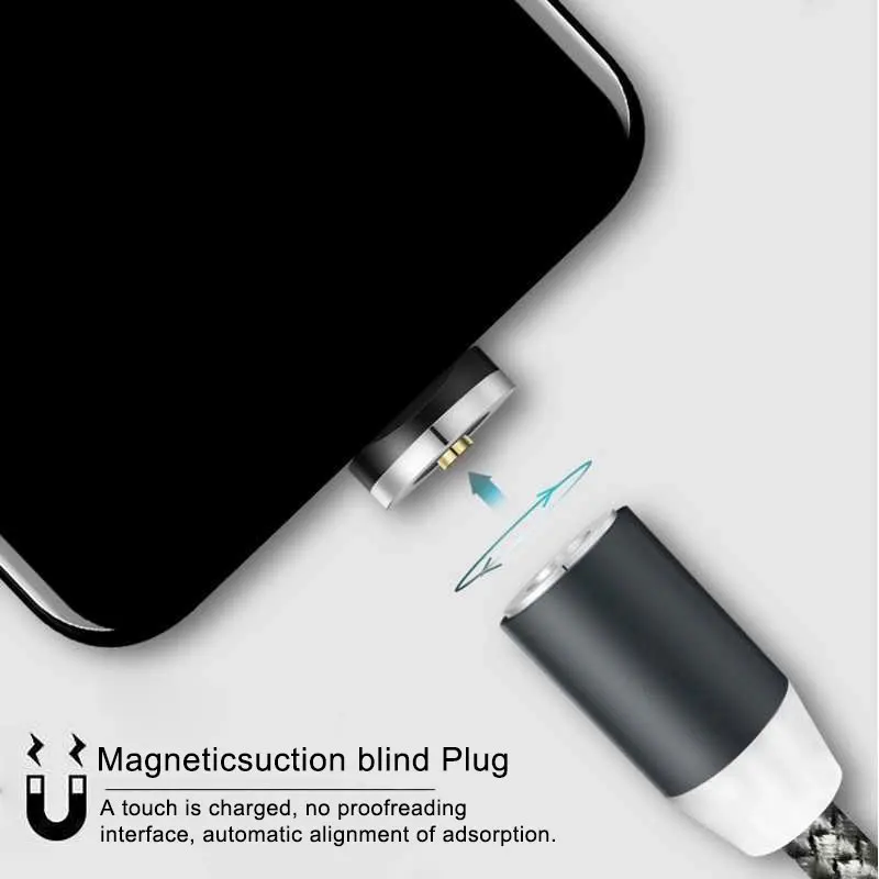3 в 1 Магнитная микро кабельная линия USB для Android USB кабель Быстрая зарядка type C USB магнитное зарядное устройство Micro USB строка данных для IPhone