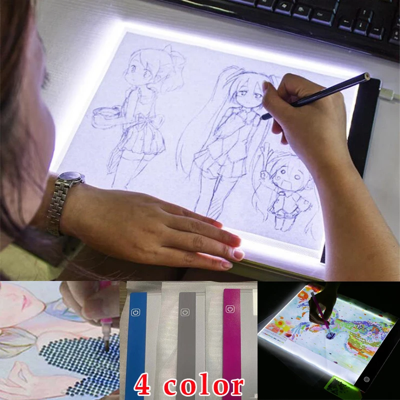 Elice A4 LED Light Pad for Diamond Painting USB Powered Light Board Digital Graphics Tablet for Drawing Pad Art Painting board