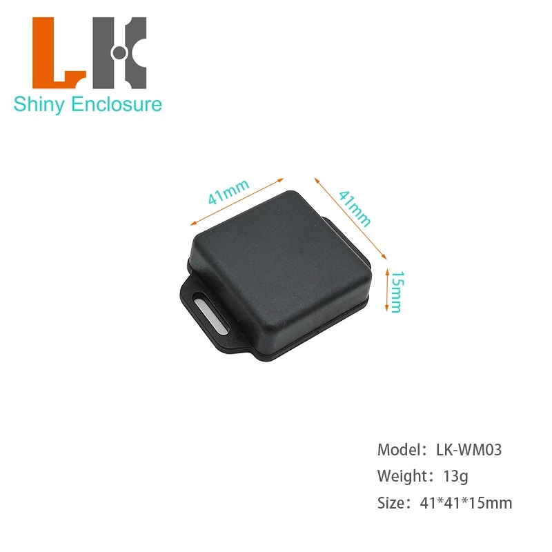 Compact ABS Plastic Project Box in Black/Beige - Durable Housing