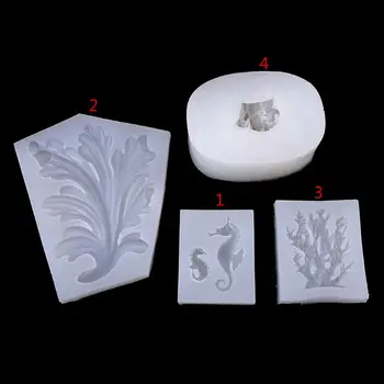 

Ocean Landscape Seaweed Hippocampus Resin Silicone Mold Jewelry Making Tools