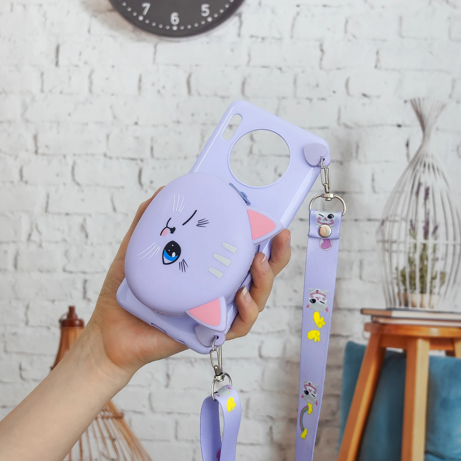 Мультяшный кошелек на молнии чехол для телефона huawei Honor 7X 7A 7C 8C 8X P8 Lite 20 30 Pro mate 20 30 Pro Мягкий силиконовый чехол