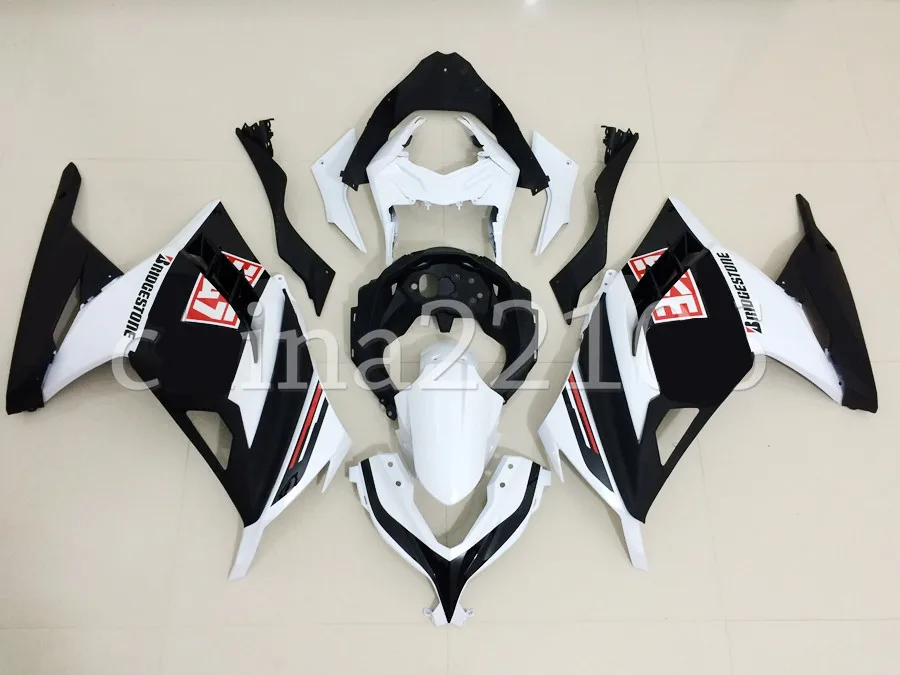 

Injection Mold New ABS Motorcycle Fairings Kit Fit for Kawasaki Ninja300 ZX300R EX300 300R 2013 2014 2015 2016 black white