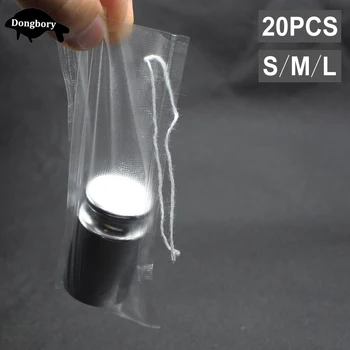 BEST DEAL ❤️ 20PCS Carp Fishing Accessories Water Dissolving PVA Bag with String for Carp Boilie Bait Bag Carp Fishing Feeder Bag Multi Sizes - discount item 29% OFF Sports & Entertainment