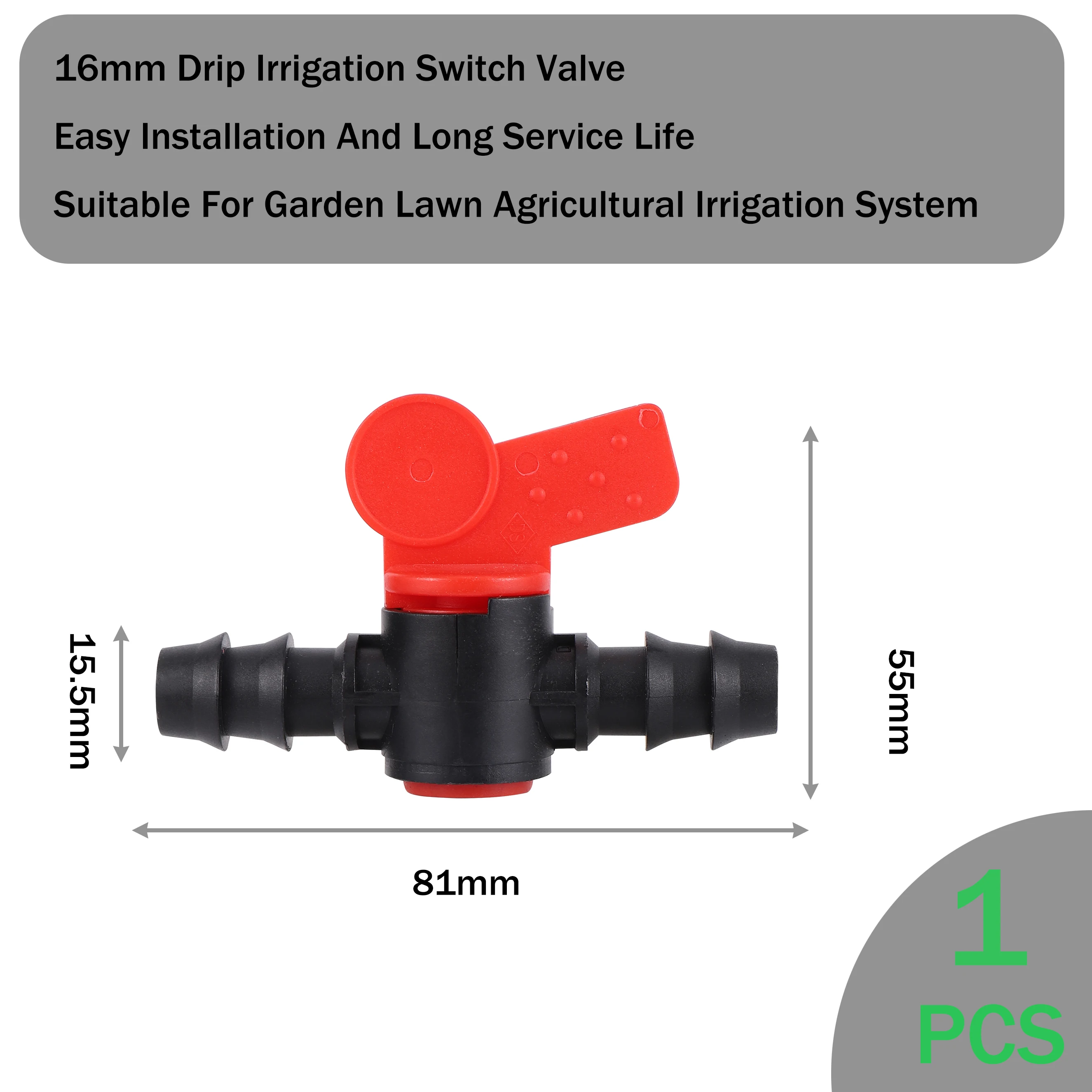 Drip Irrigation Valve Connector Socket Type Irrigation Ball Valve Barb Switch Valve Globe Valve For Garden Lawn Agricultural 