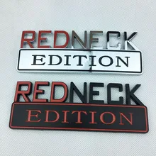 Автомобильная Задняя эмблема для RedNeck Edition для Jeep Grand Commander Cherokee Compass Wrangler Renegade наклейка внешние аксессуары