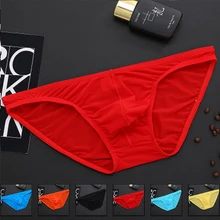 Мужское нижнее белье, мягкое дышащее сексуальное нижнее белье, мужской прозрачный Бандаж, сексуальные цветные трусы Cueca, мужские трусы