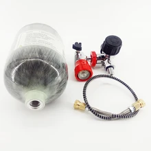 AC52061 2L CE 300Bar Пейнтбол PCP мини бак для подводного плавания из углеродного волокна цилиндр для Pcp регулятор AirGun Airforce Condor Pcp пневматическая винтовка