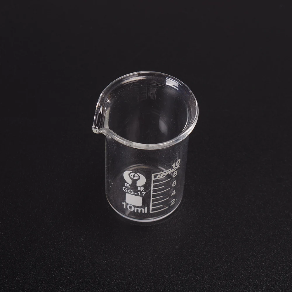 Borosilicate Glass Beaker 5/10/50/100ml High Borosilicate Thickened Measuring Cup Chemical Laboratory Supplies