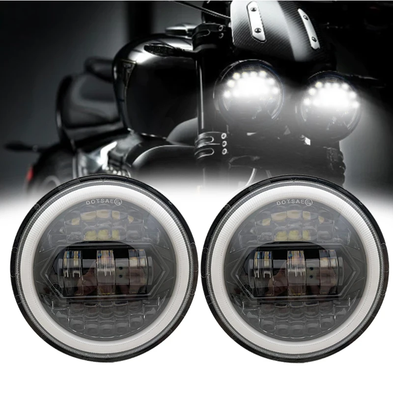 5.75 "Fari A Led Per Triumph Speed/Street Triple Thunderbird Rocket 3 40W Lampada Da 5.75 Pollici Per Super Glide Night Train 2 Pezzi