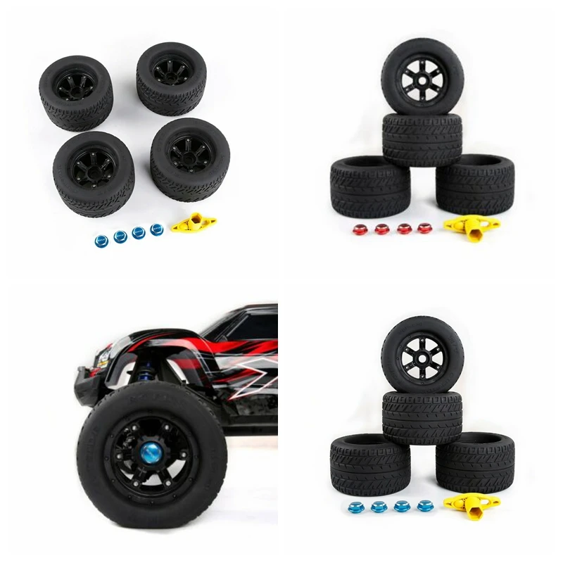 200*120 мм колесо на дороге+ гайка колеса+ ключ для Traxxa-s Xmaxx X-maxx 1/5 rc автомобиль