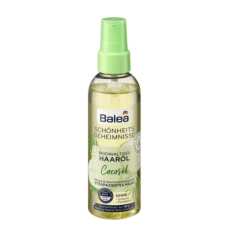 Balea Beauty Secrets aceite de coco rico en aceite para el cabello,  acondicionador en Spray, 100ml, sin parabenos de silicona, cuidado  nutritivo del cabello dañado|Acondicionadores| - AliExpress