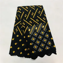 Нигерийская кружевная ткань хлопковая ткань с вышивкой швейцарская вуаль кружево Африканское сухое кружево для платья