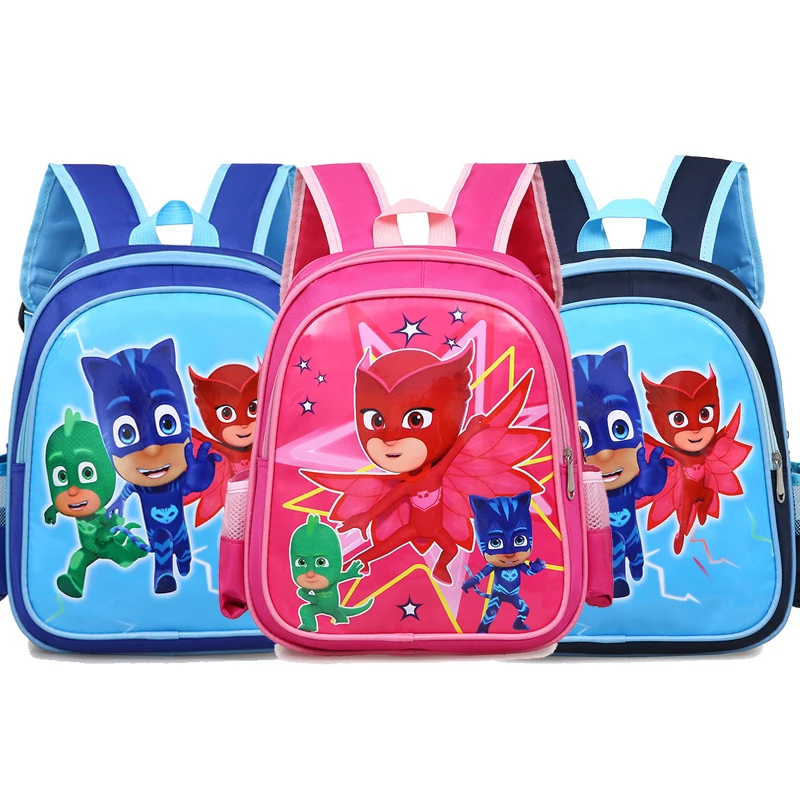 

PJ Masks Bag Children's School Cute Bag Catboy Owlette Gekko Cartoon Kids Student Bag Backpack for Birthday Gifts P25