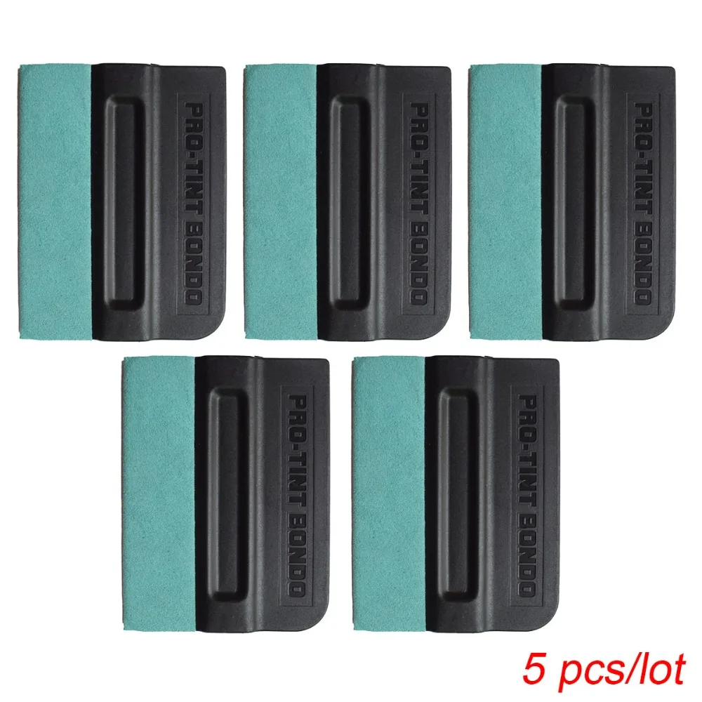 

5PCS Vinyl Wrap No Scratch Suede Felt Squeegee 3D Carbon Fiber Film Wrapping Scraper Vehicle Window Tint Car Stickers Tool 5A33