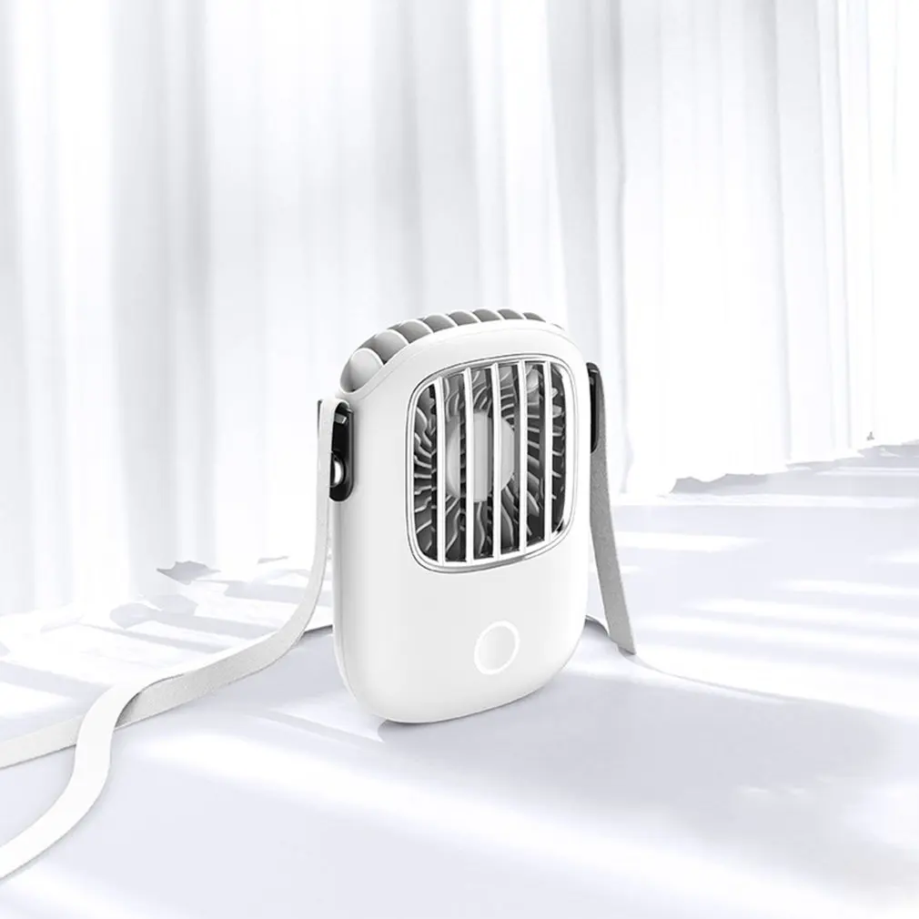 Открытый Draagbare Opknoping Usb Lanyard Fan Hals Drie Speed aanpass Lui Ventilator Licht Gewicht Doet Geen Pijn De
